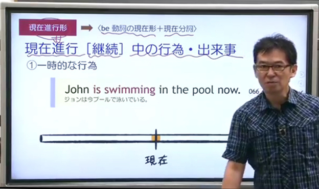 画像：『ジーニアス総合英語』では、音声データフラッシュカードに加えて、ライブ感のある講義動画も提供。