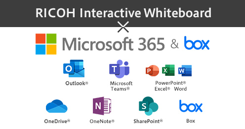 画像：RICOH Interactive Whiteboard Add-on Service for Office 365®
