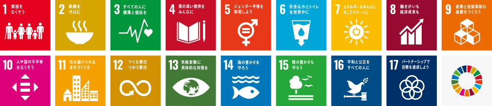 画像：SDGs 17の開発目標
