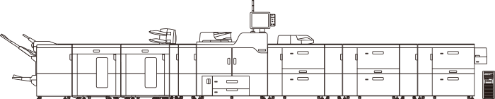 画像：スペシャルカラー対応商業印刷向けフルオプションモデル（TotalFlow プリントサーバー R-62Aをご利用の場合）