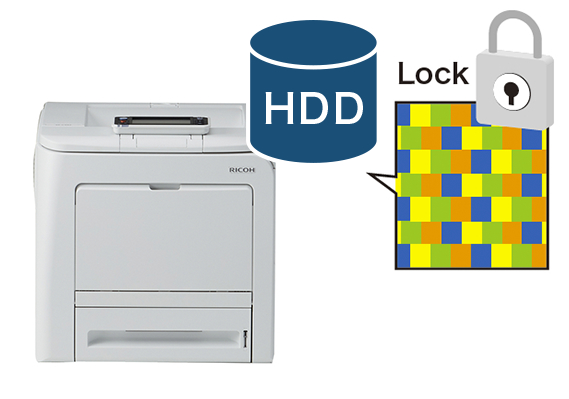 画像：HDD暗号化機能