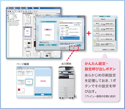 画像：印刷で発生するムダを削減「RICOH Eco Friendly Print UX for Desk」