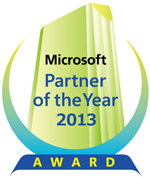 マイクロソフト パートナー オブ ザ イヤー 2013 ロゴ