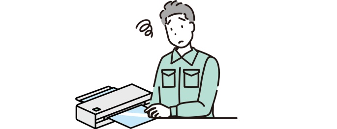 悩んでいる人のイメージイラスト