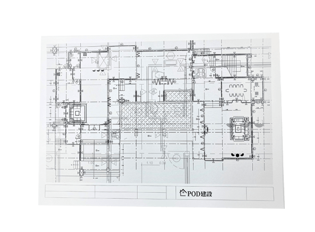 パース図面の印刷見本
