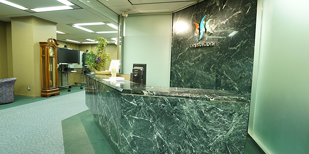 改善前の受付・応接エリア