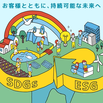 画像：お客様とともに、持続可能な未来へ
