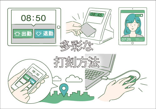 多彩な打刻方法
