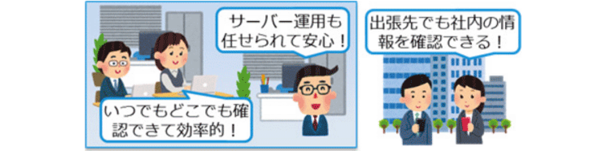 導入後の運用を説明したイラスト