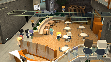 企業のエントランス