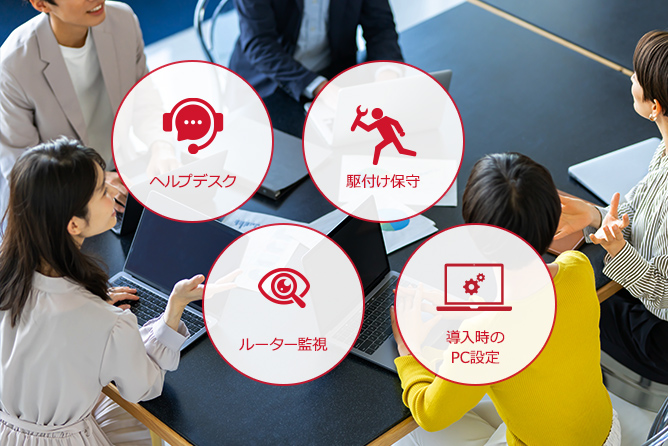 手厚いサポートで安心