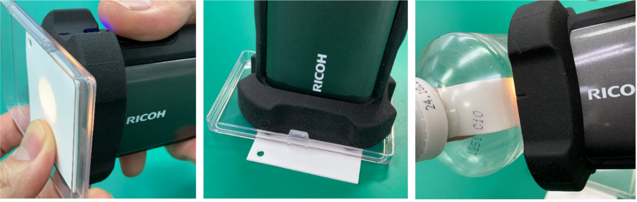 リフレクション板を使用することで透明樹脂でも拡散反射光を取得できる