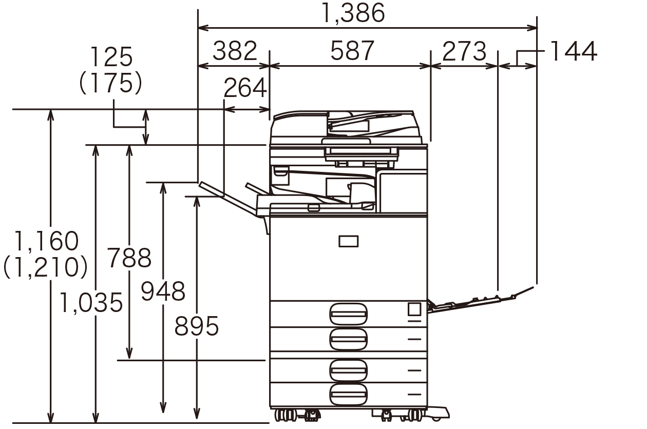 設置に必要な寸法
