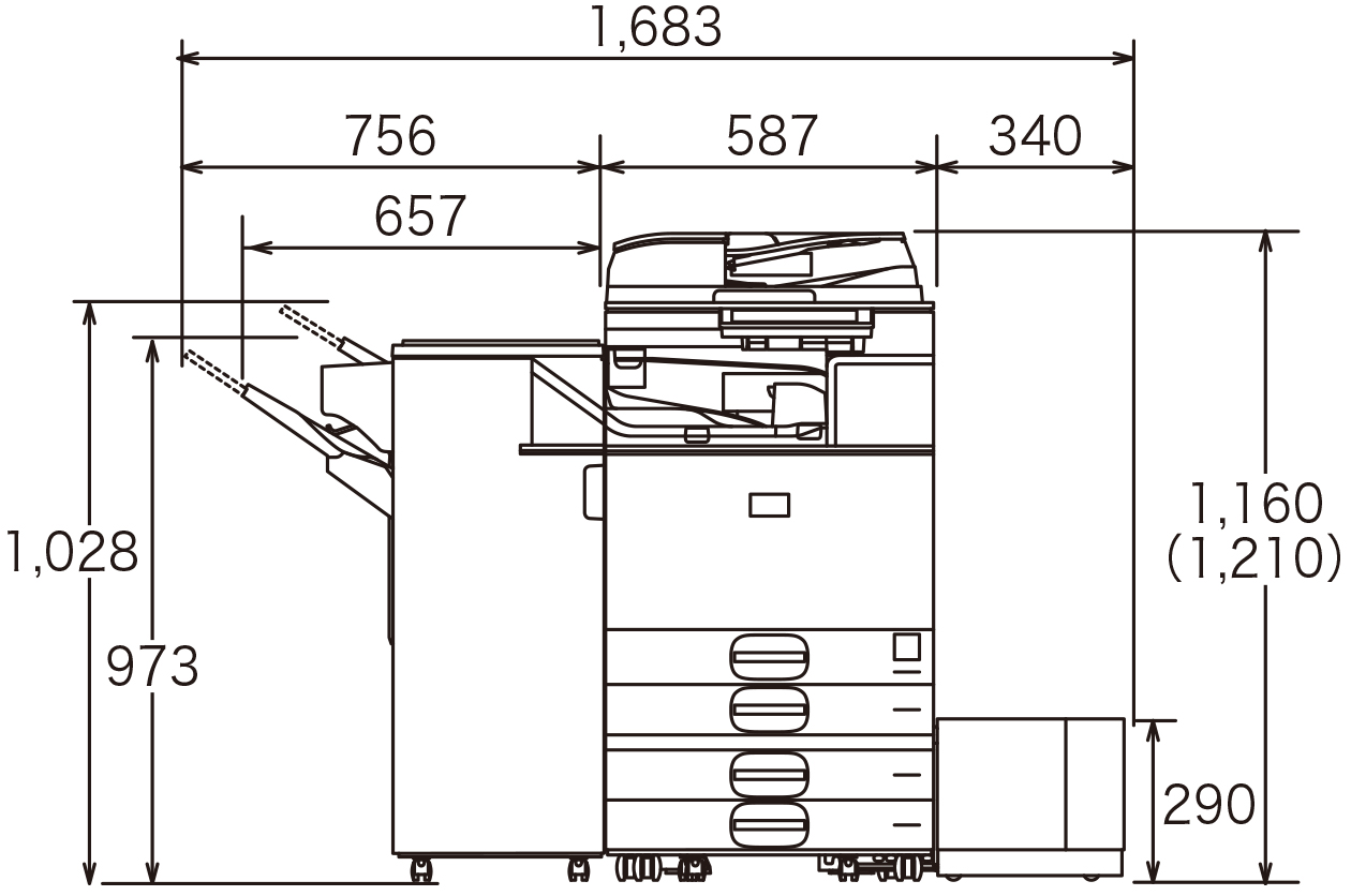 設置に必要な寸法