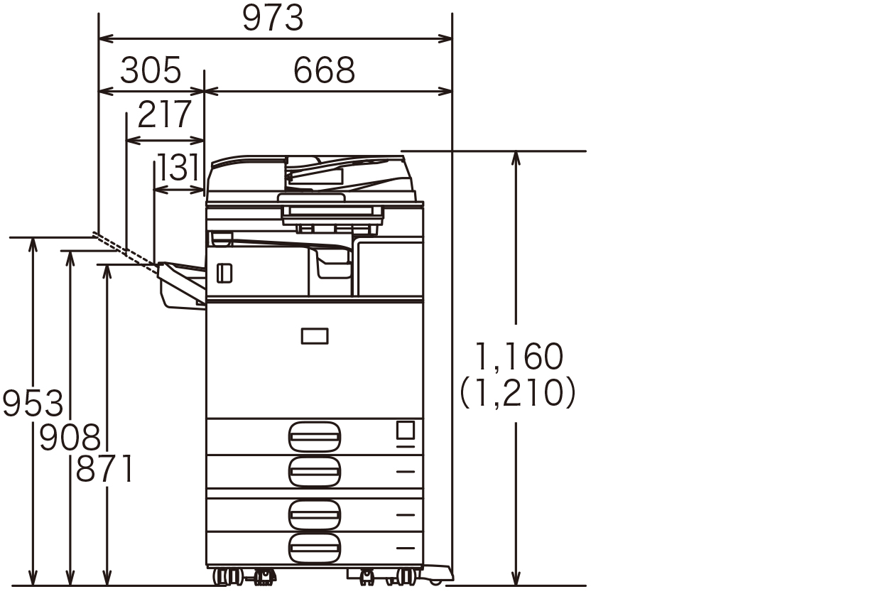設置に必要な寸法