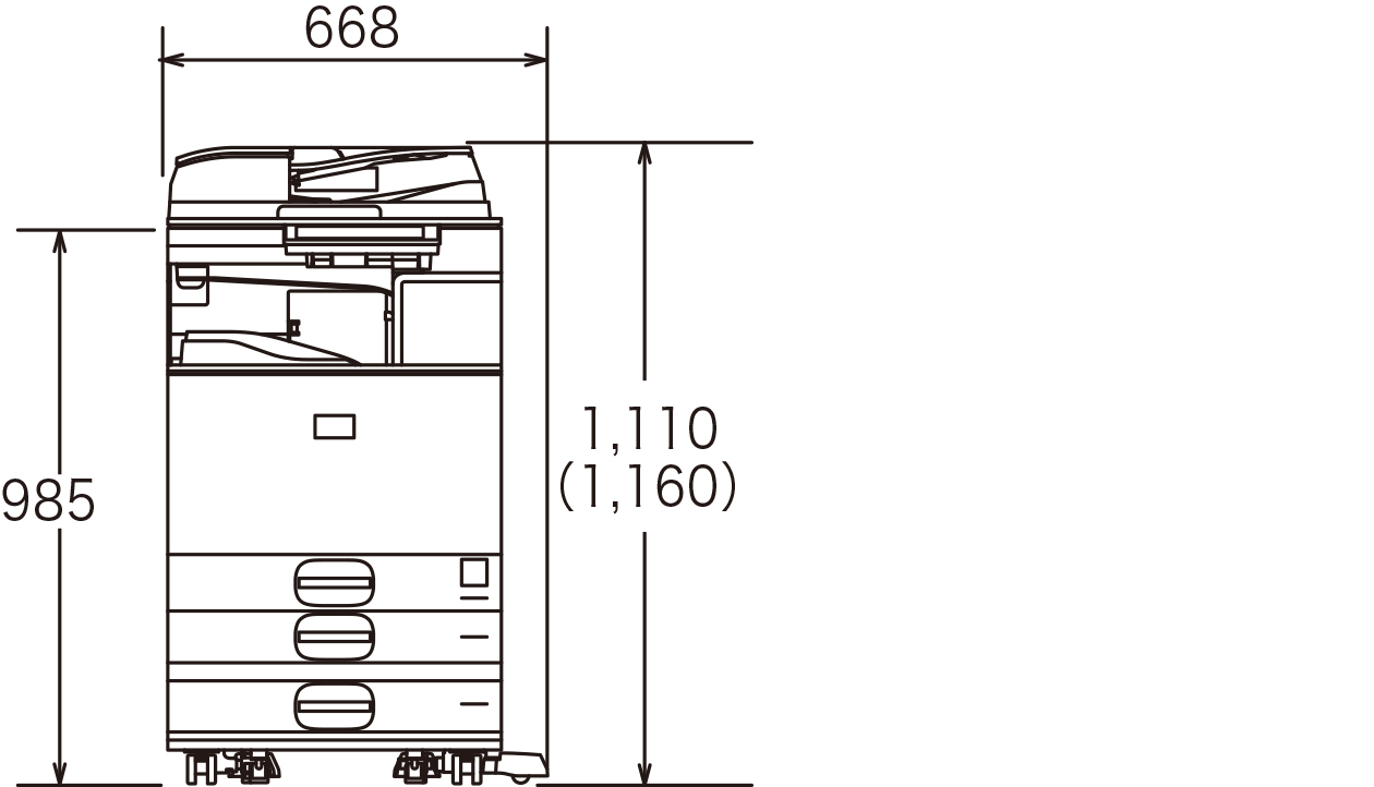 設置に必要な寸法