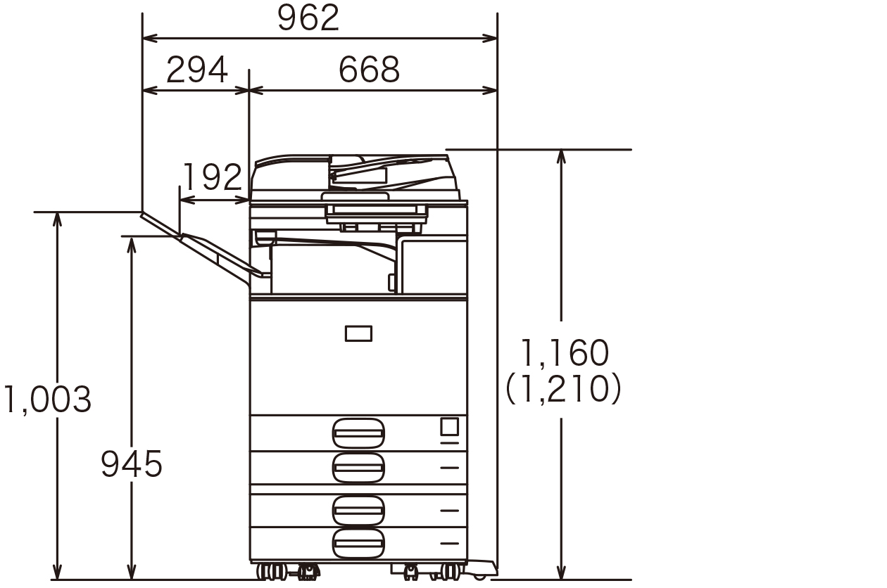 設置に必要な寸法