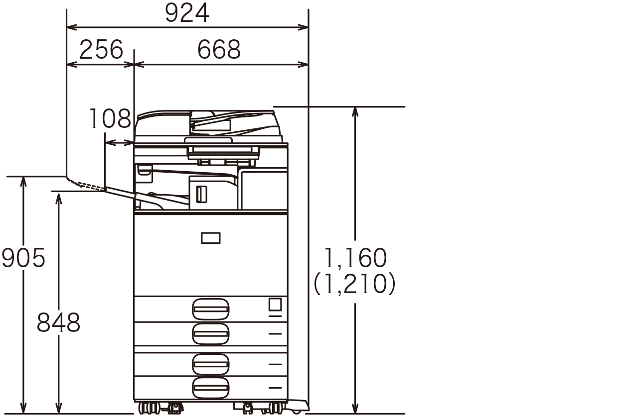 設置に必要な寸法