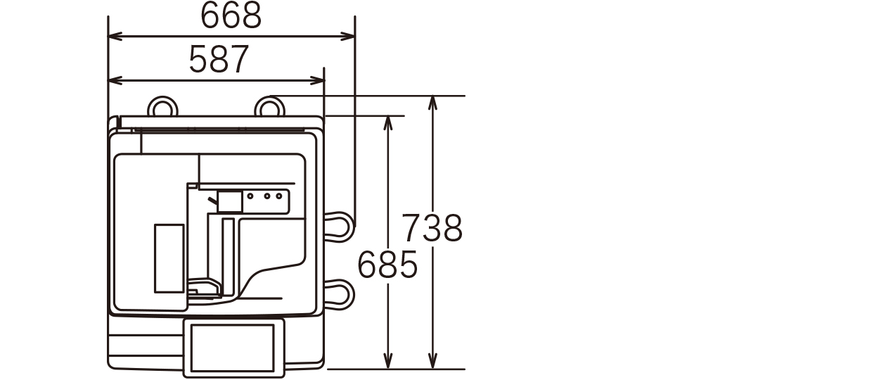 設置に必要な寸法