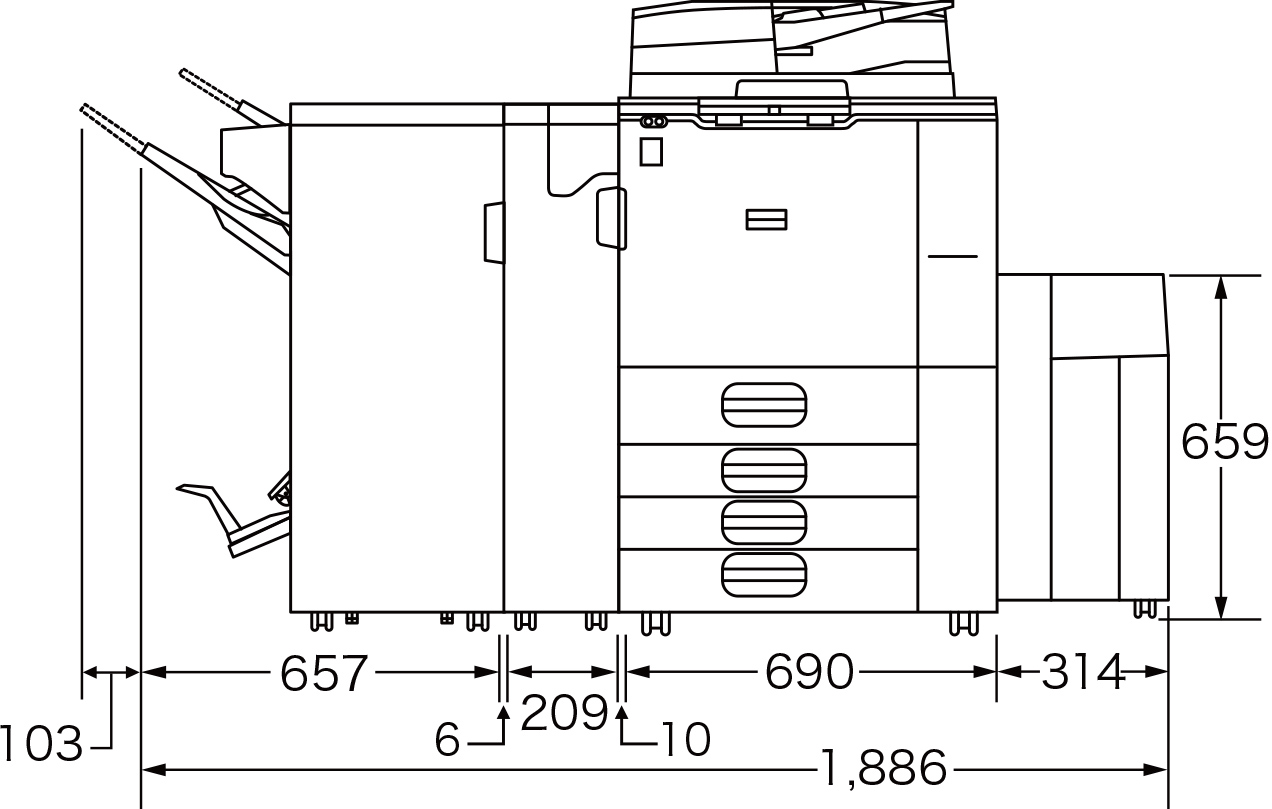 設置に必要な寸法