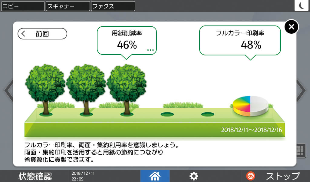 画面:インフォメーション画面