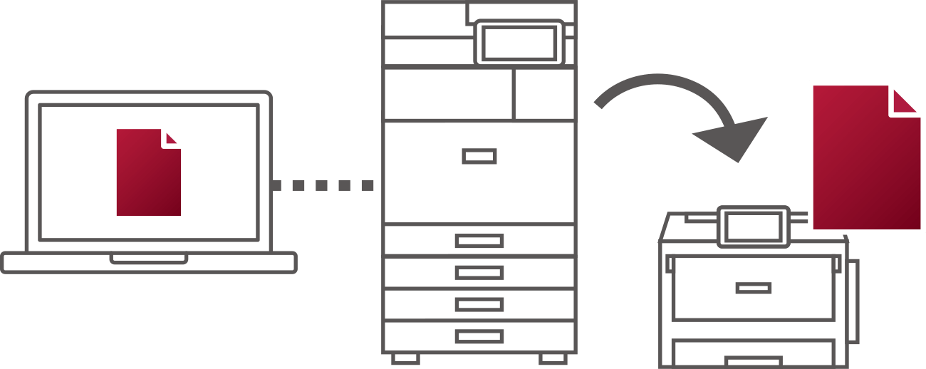 画像：他の機器から印刷