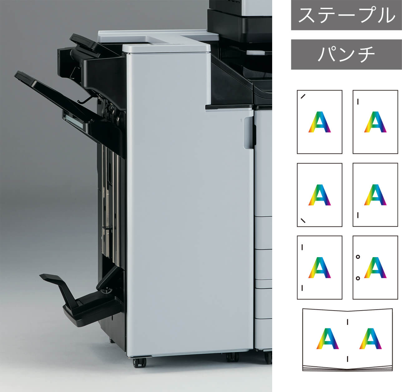 画像：3000枚中綴じフィニッシャー SR3350