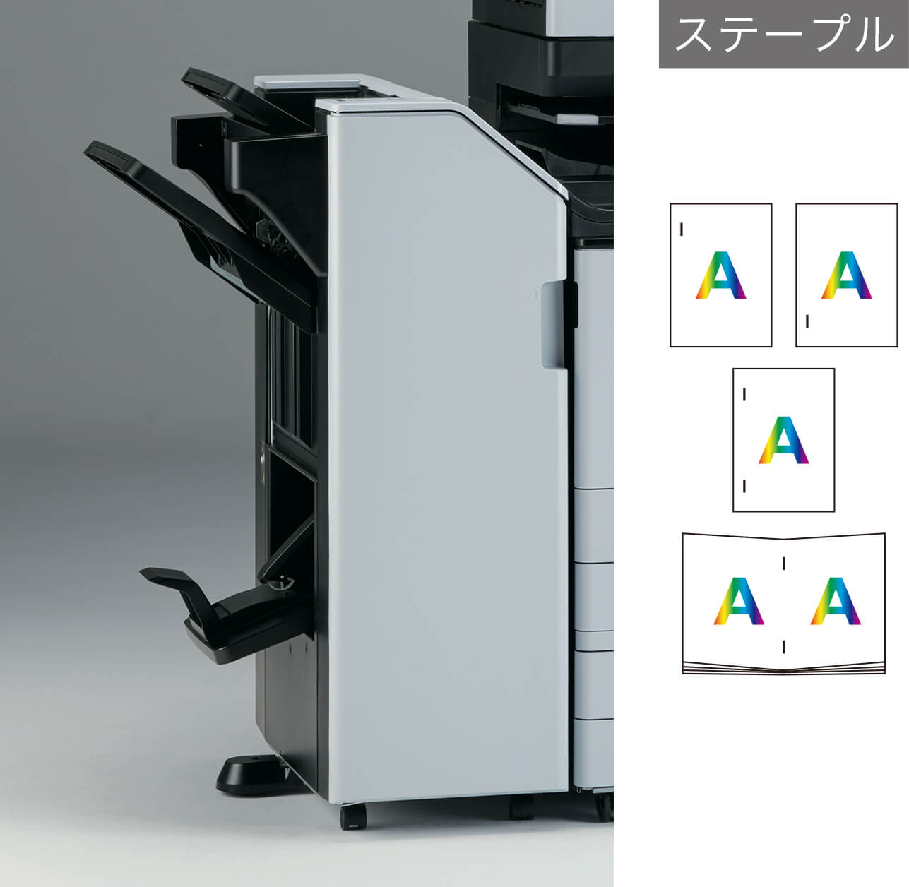 画像：1000枚中綴じフィニッシャー SR3330