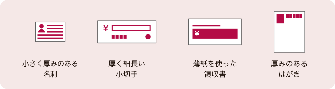 画像：名刺や領収書など小サイズ原稿のスキャンに対応