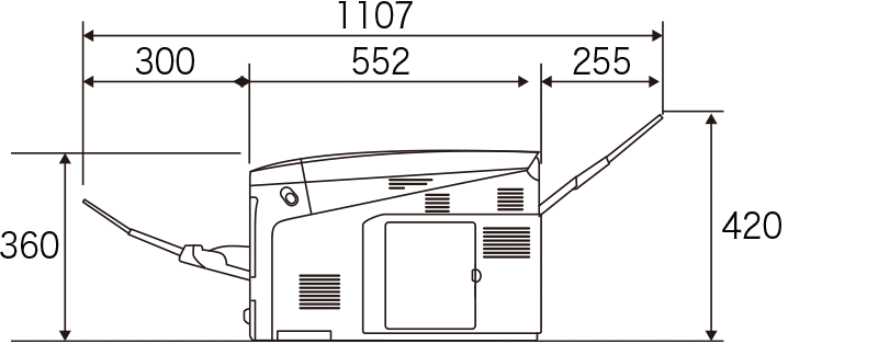 設置に必要な寸法