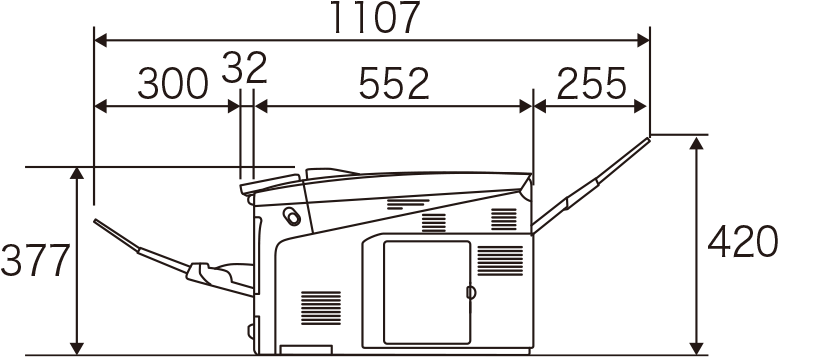 設置に必要な寸法