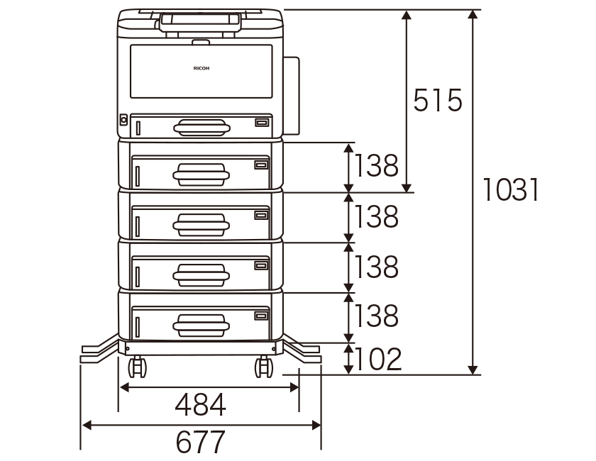 設置に必要な寸法