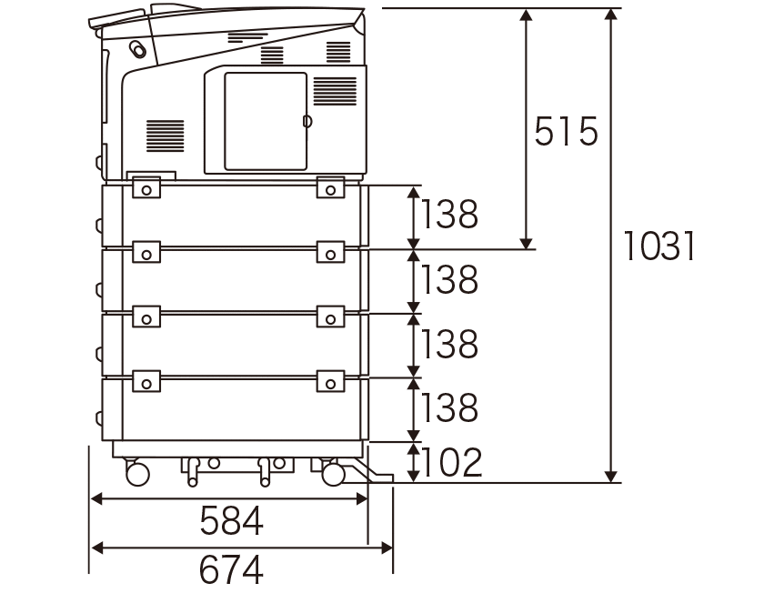 設置に必要な寸法