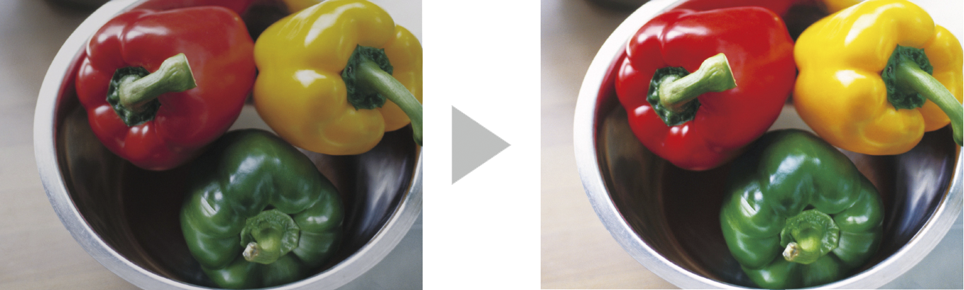 画像：メージデータのコントラスト自動補正機能