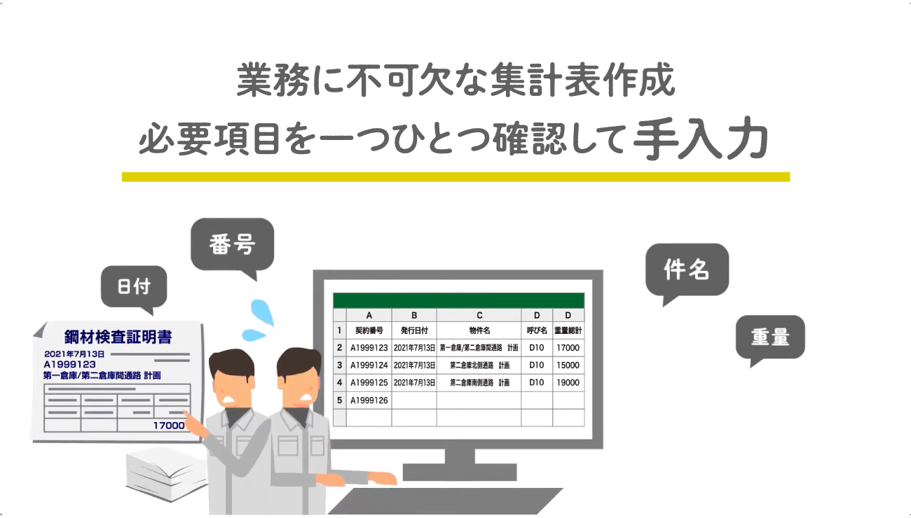 定型文書を複合機でスキャンするだけで必要項目を抜き出してリスト化しクラウドストレージに保管できるRICOH マーキングスキャンforデータ集計の紹介動画を再生します