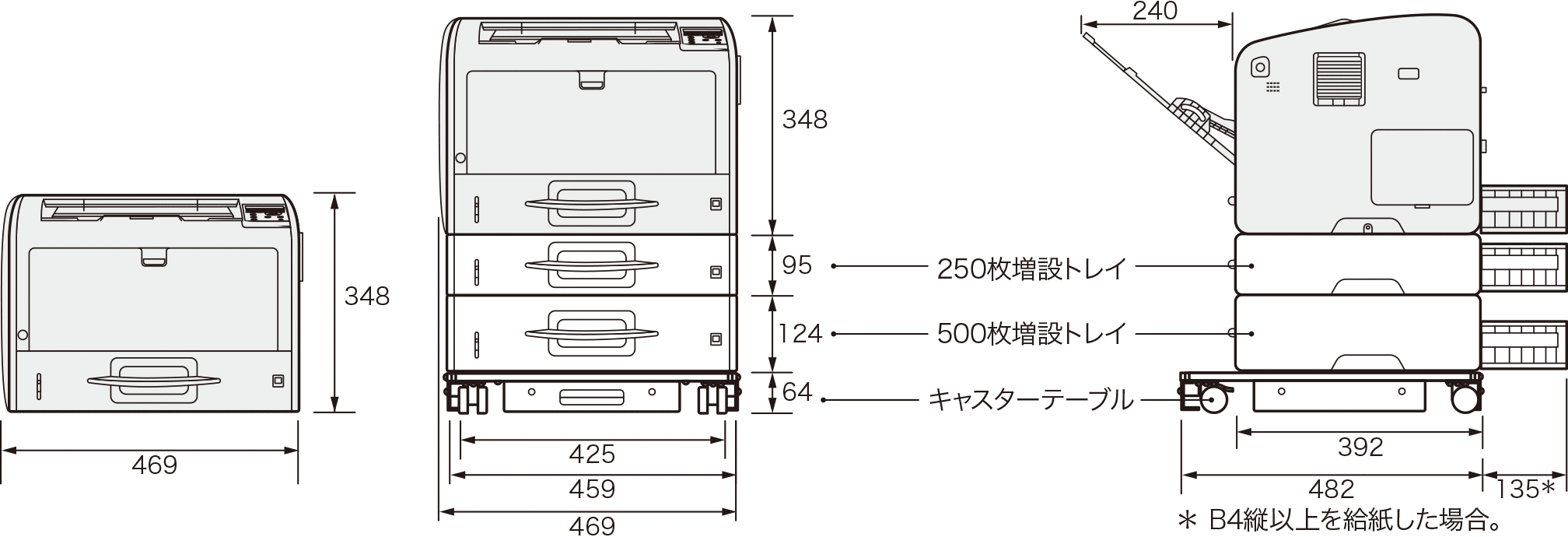 設置に必要な寸法