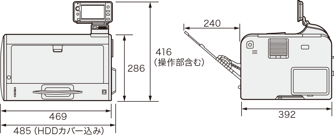 設置に必要な寸法