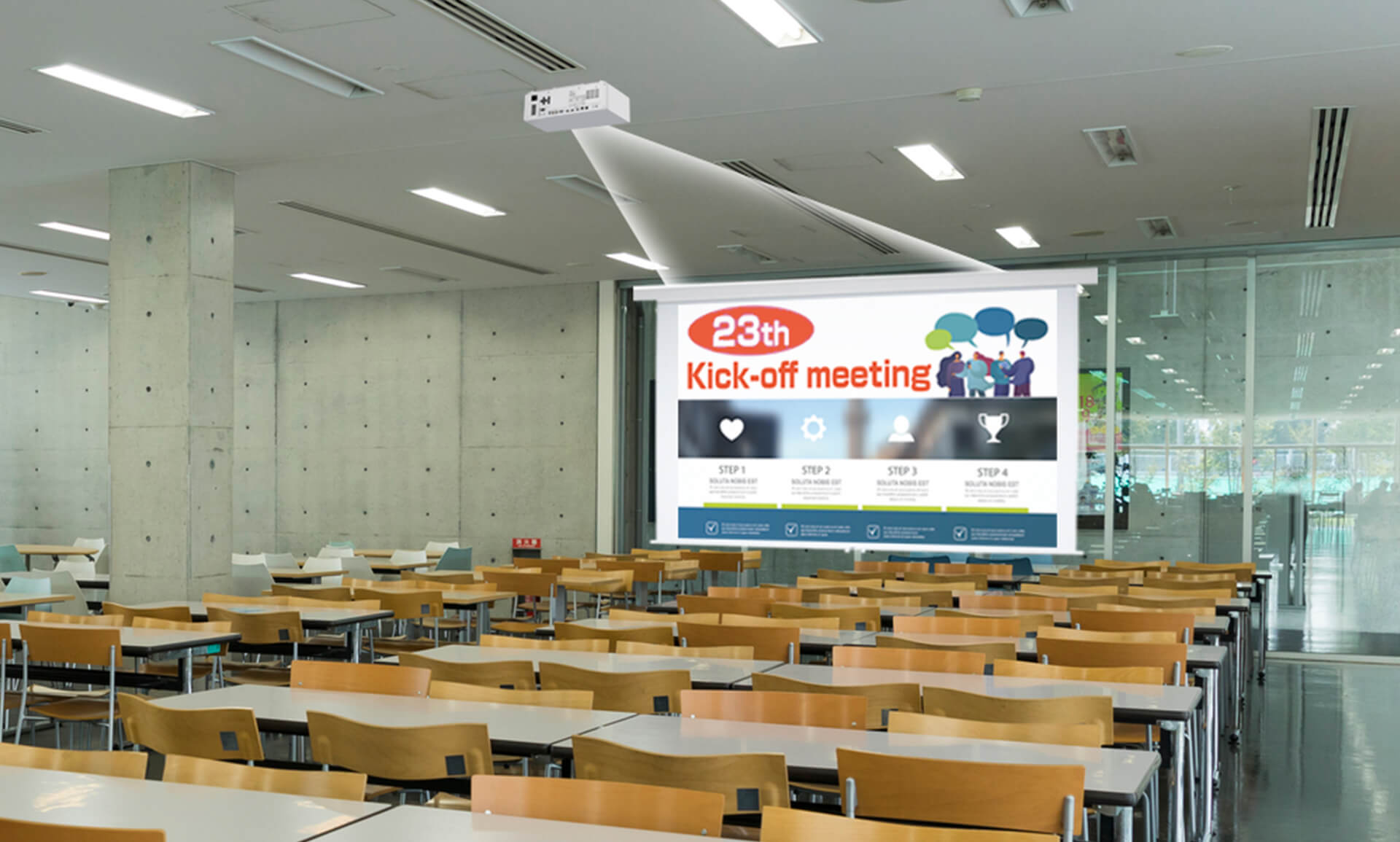 画像：社員食堂や学生食堂