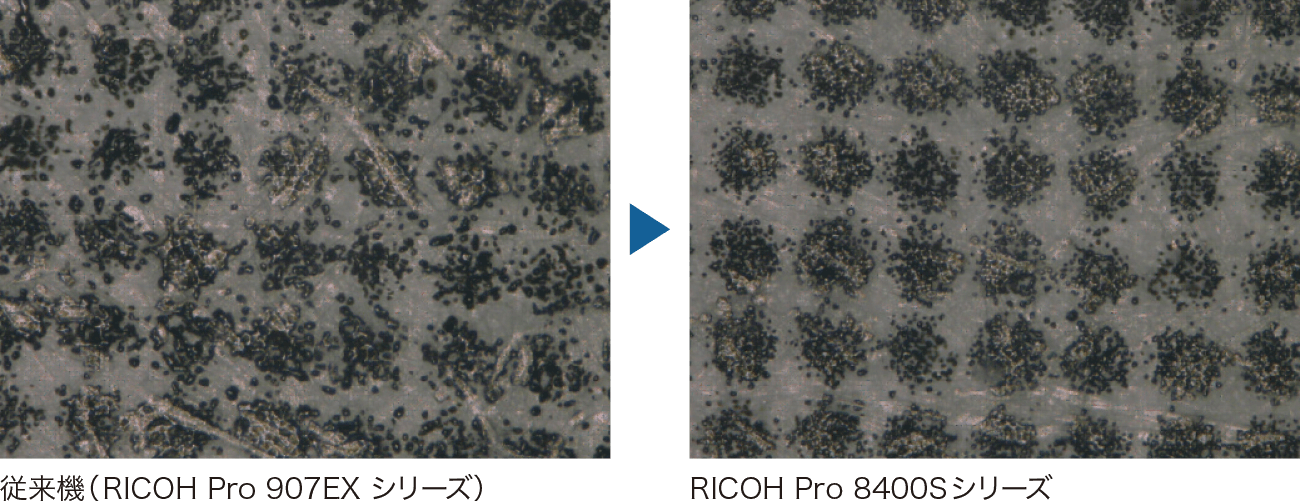 従来機（RICOH Pro 907EXシリーズ）、RICOH Pro 8400Sシリーズ