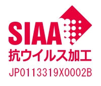 抗ウイルス加工シンボルマーク 登録番号 JP0113319X0002B