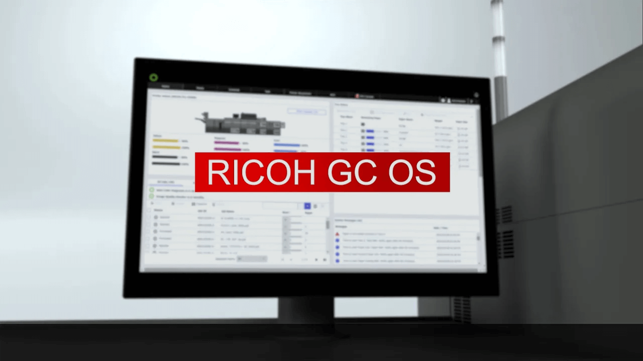 画像：RICOH Pro C9500 /C7500 特長紹介動画「業務効率化」編