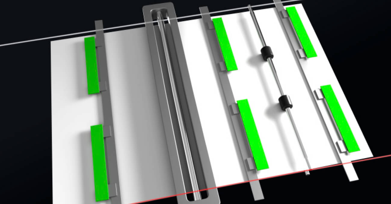 画像：安定した表裏見当。