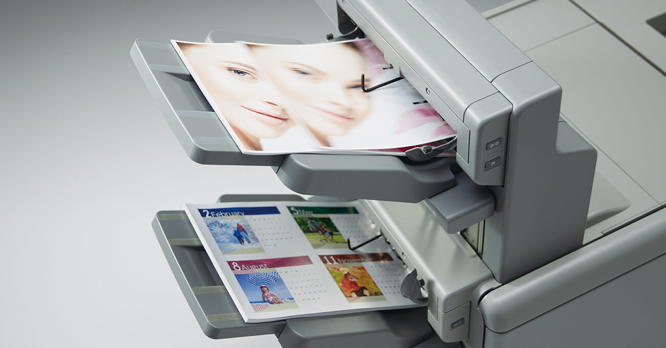 画像：135ページ/分*の高速出力。