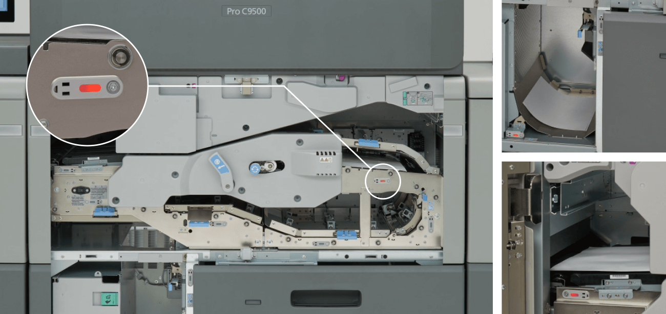 画像：紙詰まりによるダウンタイムを短縮