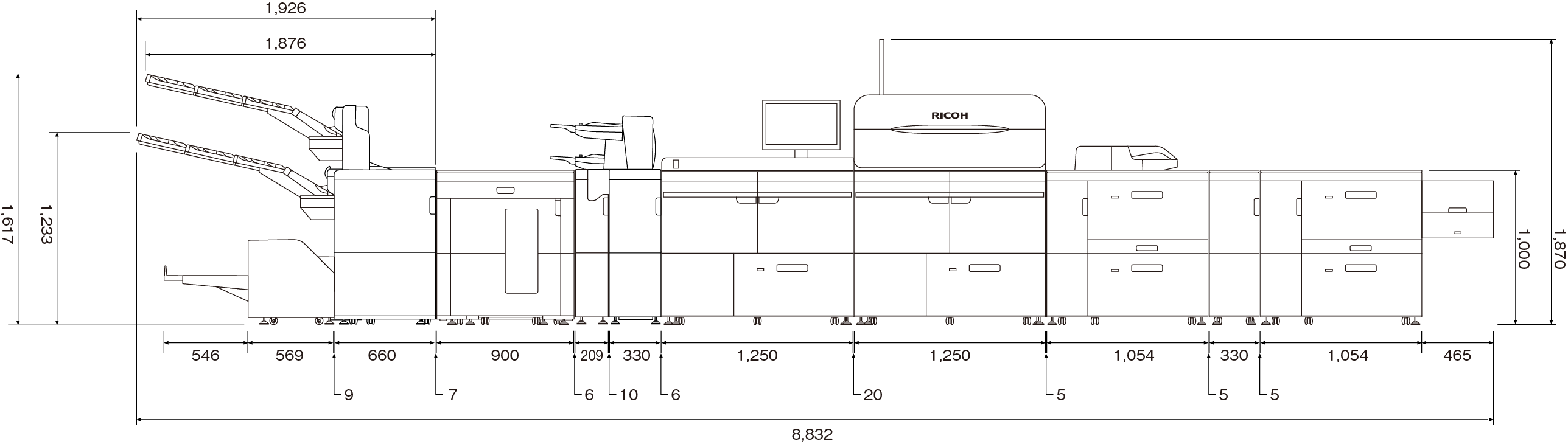 画像：オプション装着時の寸法③