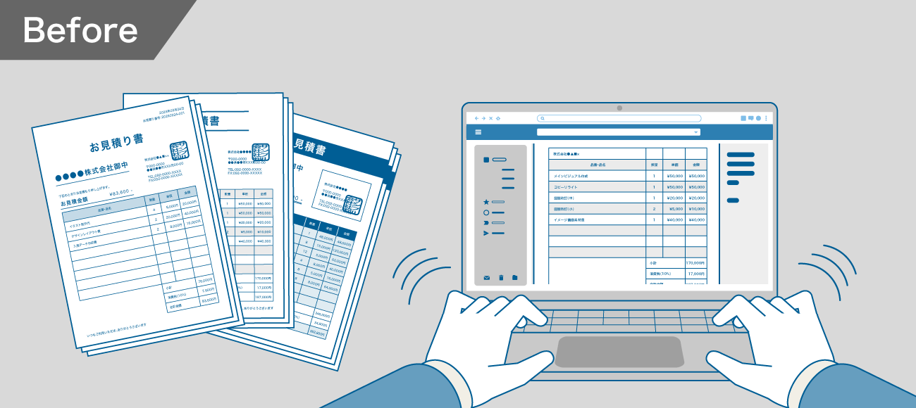 後述の内容を表したビフォーイメージ図