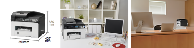 幅399㎜、奥行き437㎜、高さ330㎜