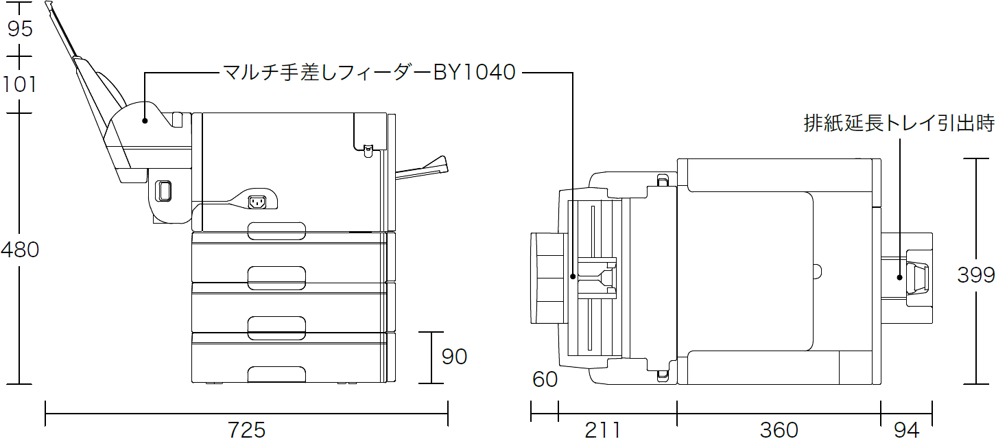 設置に必要な寸法