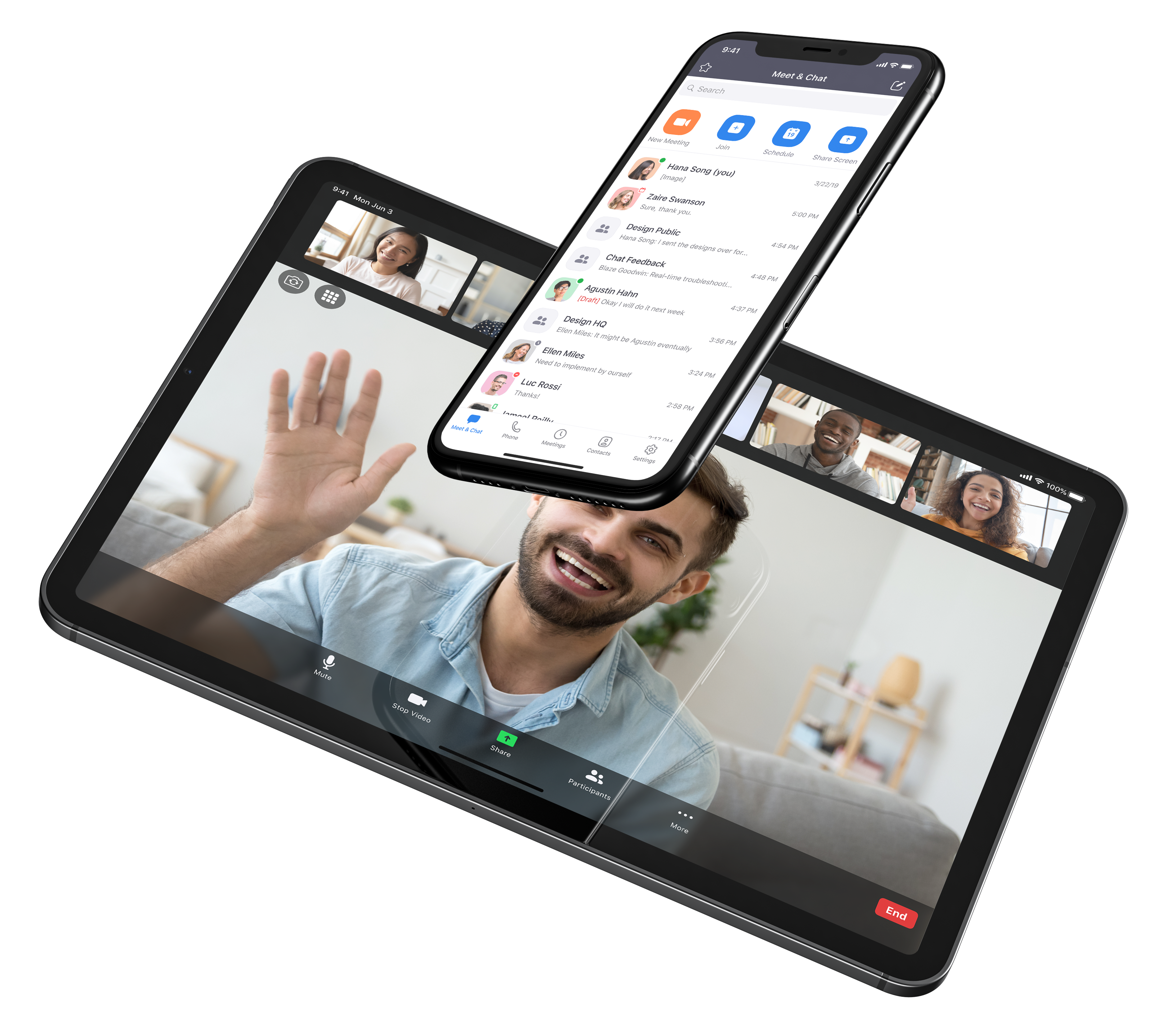 画像：お気に⼊りの⽅法で作業