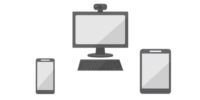 画像：パソコン,タブレット,スマートフォン